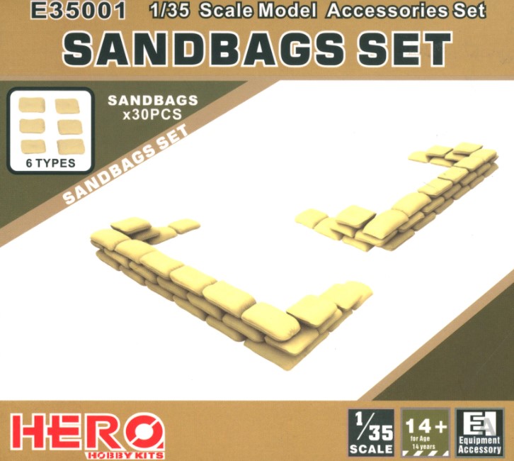 Image 0 of Hero Hobby Kits 1/35 Sandbags Set (30pcs) 