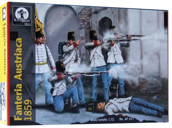 Image 0 of Hat 1/72 Waterloo: Austrian Infantry 1859 (40 & 4 Horses)