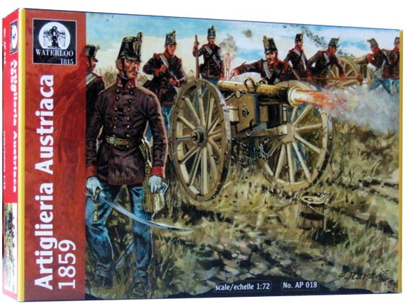 Hat 1/72 Waterloo: Austrian Artillery 1859 (16 w/4 Cannons)