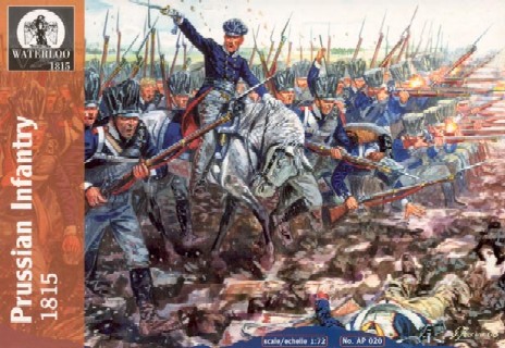 Hat 1/72 Waterloo: Prussian Infantry 1815 (48 & 4 Horses)