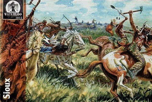 Image 0 of Hat 1/72 Waterloo: Sioux Indians w/Horses (12 Mtd)