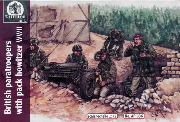 Image 0 of Hat 1/72 Waterloo: WWII British Paratroopers (12) & Howitzer (3)