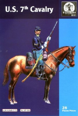 Image 0 of Hat 1/72 Waterloo: Indians War US 7th Cavalry (14 Mtd)