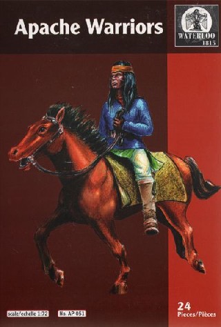 Image 0 of Hat 1/72 Waterloo: Indians War Apache Warriors (12 Mtd)