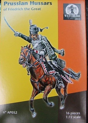 Image 0 of Hat 1/72 Waterloo: 7 Years War Prussian Hussars of Friedrich the Great (8 Mtd)