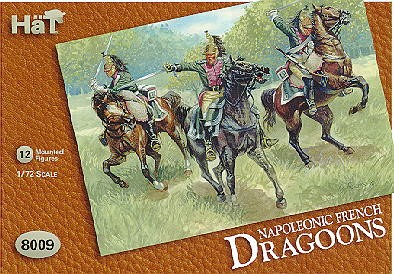 Hat 1/72 Napoleonic French Dragoons (12 Mtd)