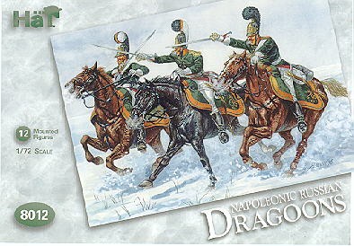Image 0 of Hat 1/72 Napoleonic Russian Dragoons (12 Mtd)