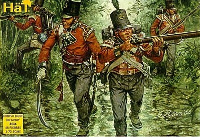 Image 0 of Hat 1/72 Napoleonic British Light Infantry (48) 