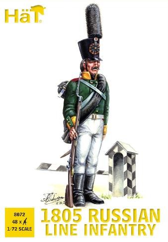 Hat 1/72 1805 Russian Line Infantry (48) 