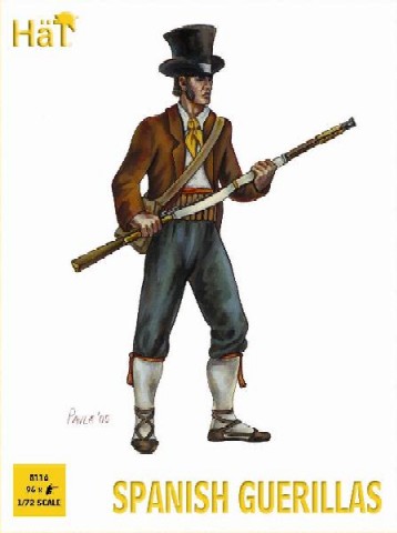Hat 1/72 Napoleonic Spanish Guerillas w/Weapons (96)