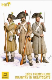 Hat 1/72 1805 French Line Infantry in Great Coats (96)