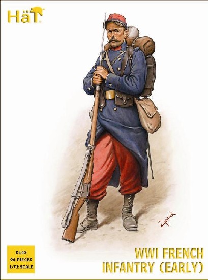 Image 0 of Hat 1/72 WWI French Infantry (Early) (96) (Re-Issue)