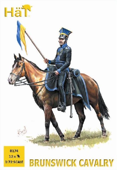 Hat 1/72 Napoleonic Brunswick Cavalry (12 Mtd) (Re-Issue)