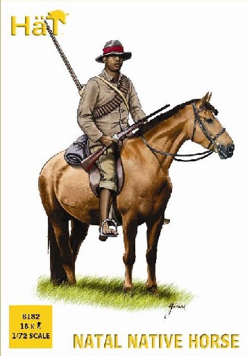 Hat 1/72 Natal Native Horsemen (18 & 12 Horses) (Re-Issue)