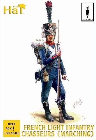 Image 0 of Hat 1/72 Napoleonic French Light Infantry Chasseurs Marching (40) 