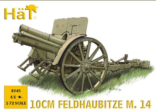 Image 0 of Hat 1/72 WWI Austrian 10cm M14 Field Gun (4)