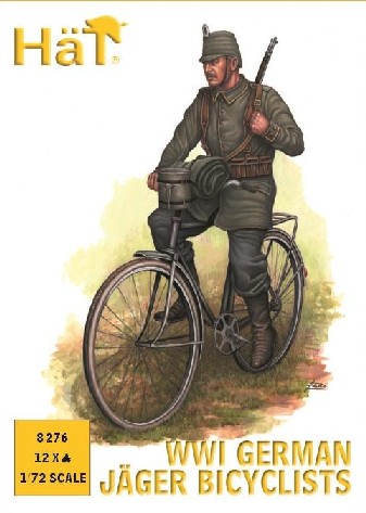 Hat 1/72 WWI German Jaeger Bicyclists (12)