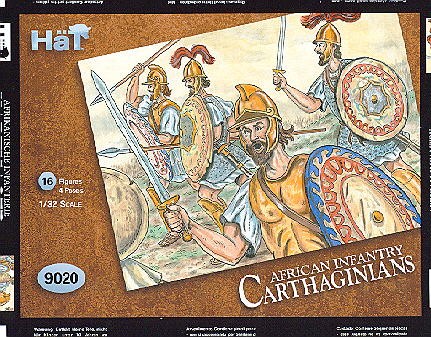 Hat 1/32 Carthaginians Heavy African Infantry (16) (Re-Issue)