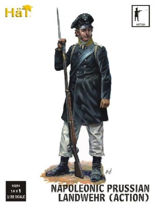 Image 0 of Hat 1/32 Napoleonic Prussian Landwehr Action (18) (D)