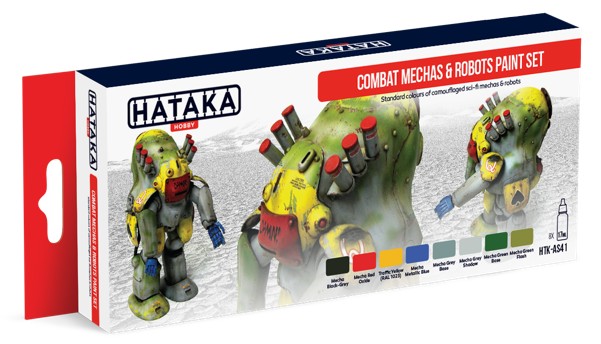 Hataka Hobby Combat Mechas & Robots Sci-Fi Camouflage Paint Set (8 Colors) 17ml 