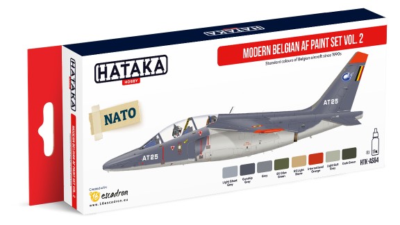 Image 0 of Hataka Hobby Modern Belgian Air Force 1990s-Present Vol.2 Paint Set (8 Colors) 1