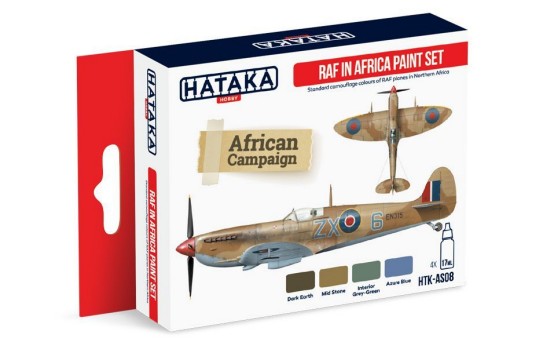 Image 0 of Hataka Hobby RAF in Africa Camouflage Paint Set (4 Colors) 17ml Bottles