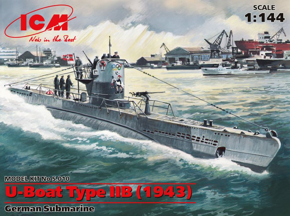 Image 0 of ICM Models 1/144 U-Boat Type IIB German Submarine 1943