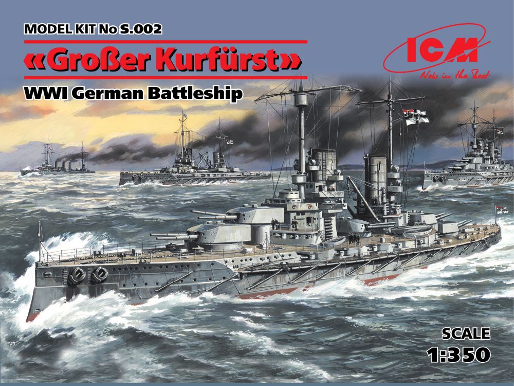 ICM Models 1/350 WWI Grosser Kurfurst German Battleship