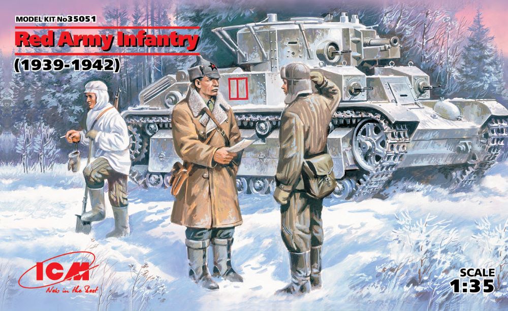 ICM Models 1/35 Soviet Red Army Infantry 1939-1942 (3)