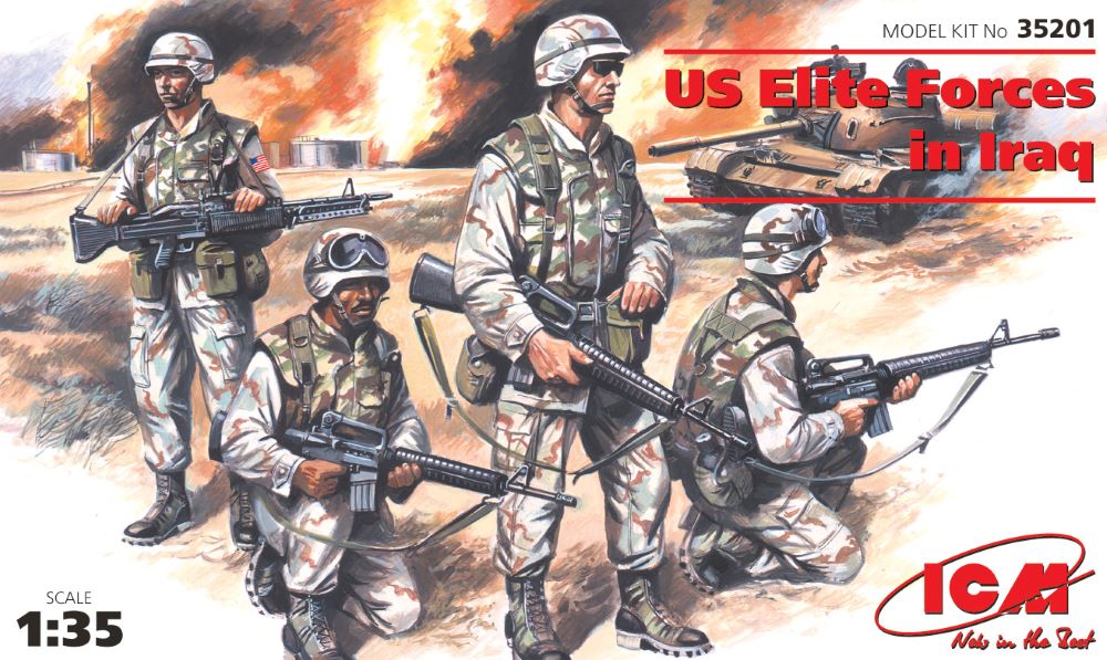 Image 0 of ICM Models 1/35 US Elite Forces Iraq (4)