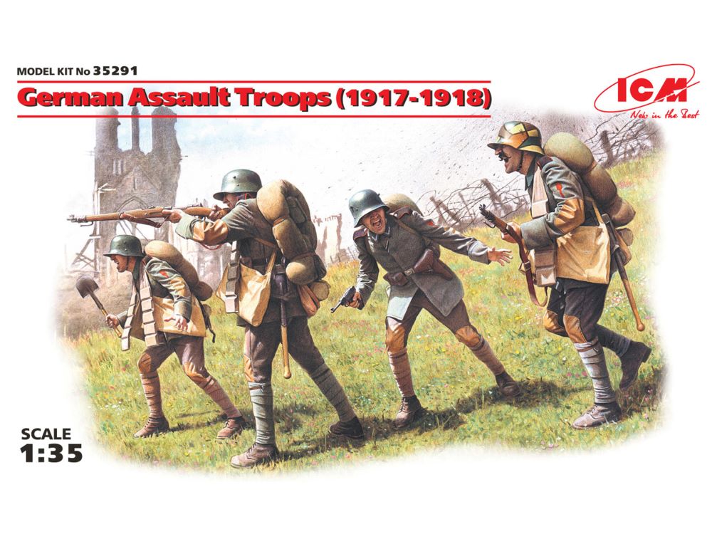 Image 0 of ICM Models 1/35 German Assault Troops 1917-18 (4)