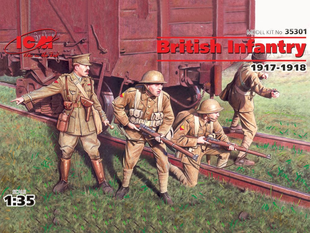 ICM Models 1/35 British Infantry 1917-18 (4)