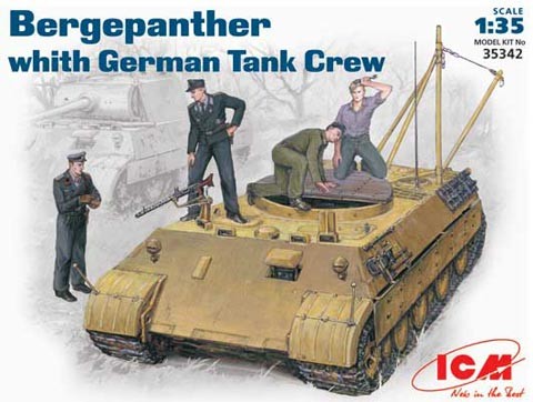 Image 0 of ICM Models 1/35 German Bergepanther Tank w/Crew