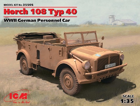 ICM Models 1/35 WWII German Horch 108 Type 40 Personnel Car (NEW TOOL)