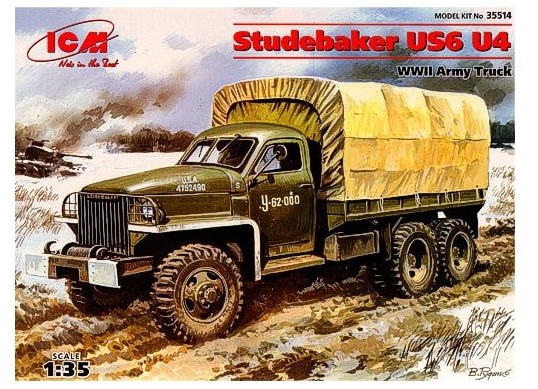 ICM Models 1/35 WWII Studebaker US6 U4 Army Truck