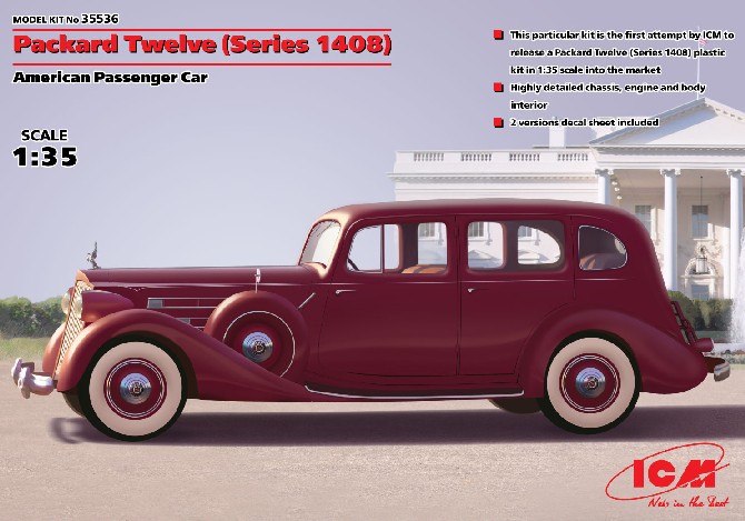 Image 0 of ICM Models 1/35 WWII Packard Twelve (Series 1408) US Passenger Car