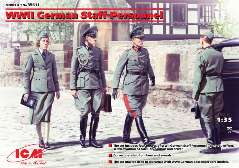 ICM Models 1/35 WWII German Staff Personnel (4)