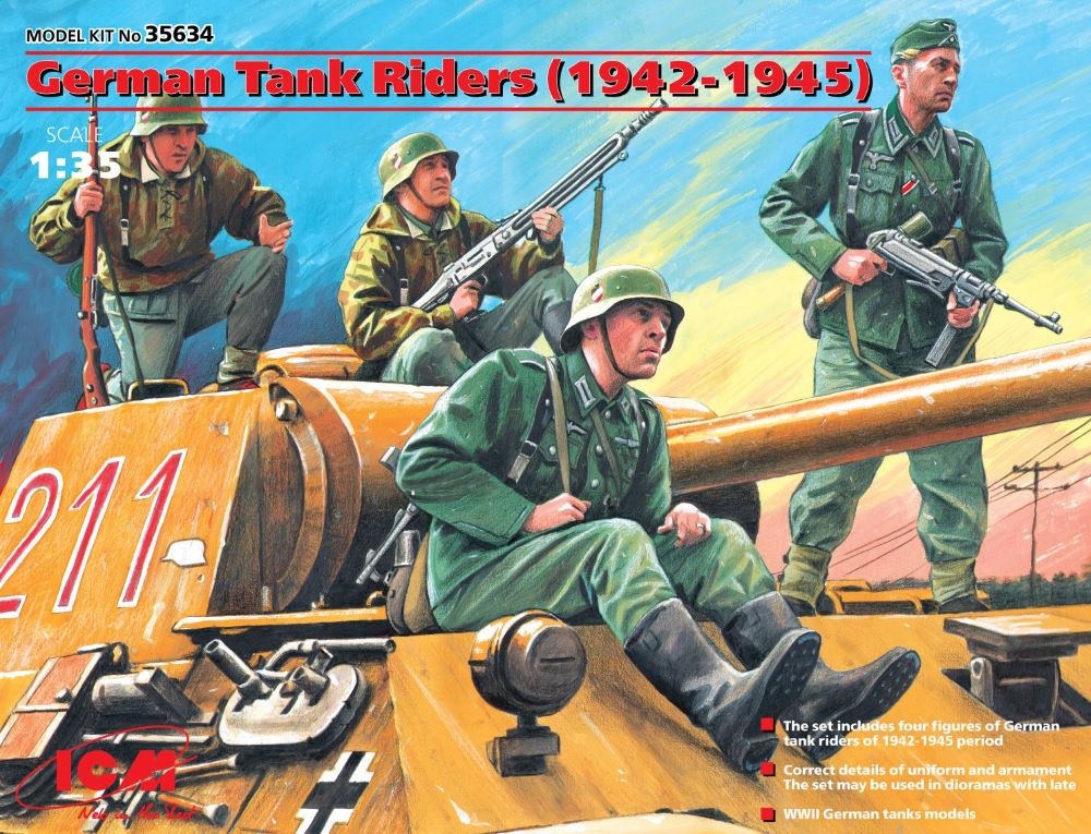 ICM Models 1/35 German Tank Riders 1942-45 (4)