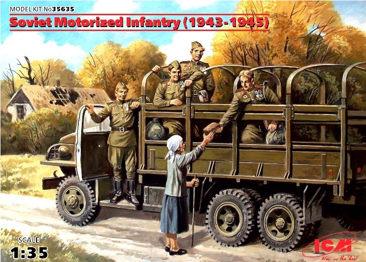 Image 0 of ICM Models 1/35 Soviet Motorized Infantry 1943-45 (4 & 1 Woman)