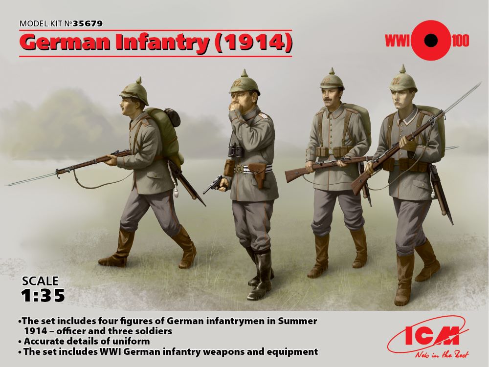 ICM Models 1/35 German Infantry 1914 (4) 