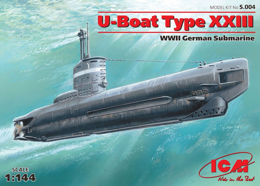 ICM Models 1/144 WWII U-Boat Type XXIII German Submarine