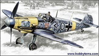 ICM Models 1/48 WWII Messerschmitt Bf109F2 Fighter