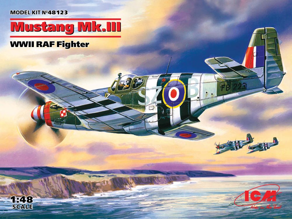 ICM Models 1/48 WWII Mustang Mk III Royal AF Fighter