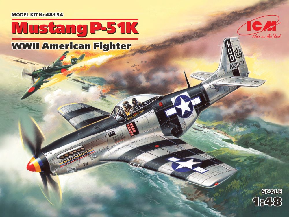 ICM Models 1/48 WWII P51K Mustang USAF Fighter