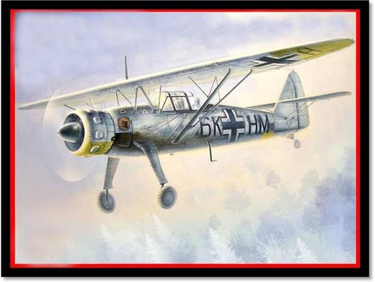 ICM Models 1/48 WWII Hs126B1 German Recon Aircraft