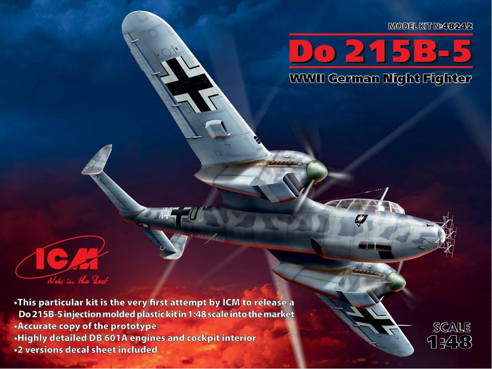 ICM Models 1/48 WWII Do215B5 German Night Fighter