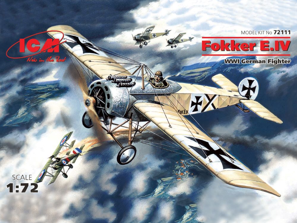 Image 0 of ICM Models 1/72 WWI Fokker E IV German Fighter