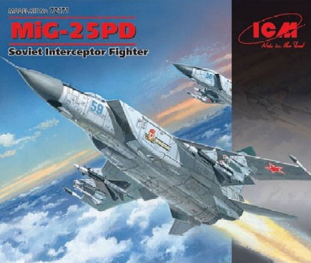 ICM Models 1/72 MiG25PD Soviet Heavy Interceptor Fighter