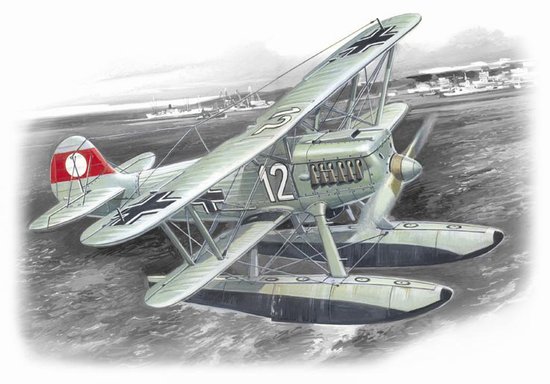 Image 0 of ICM Models 1/72 Heinkel He51B2 German Floatplane Fighter