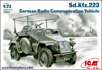 ICM Models 1/72 WWII SdKfz 233 German Radio Communication Vehicle